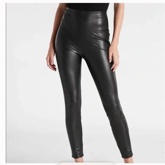 Express high waist faux leather leggings - Picture 1 of 6